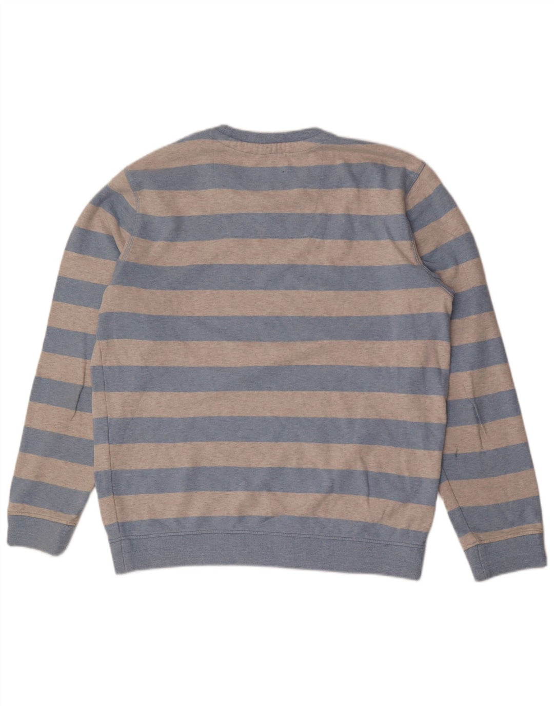 CREW CLOTHING Sudadera para Hombre Jersey Grande Gris Rayas Algodón