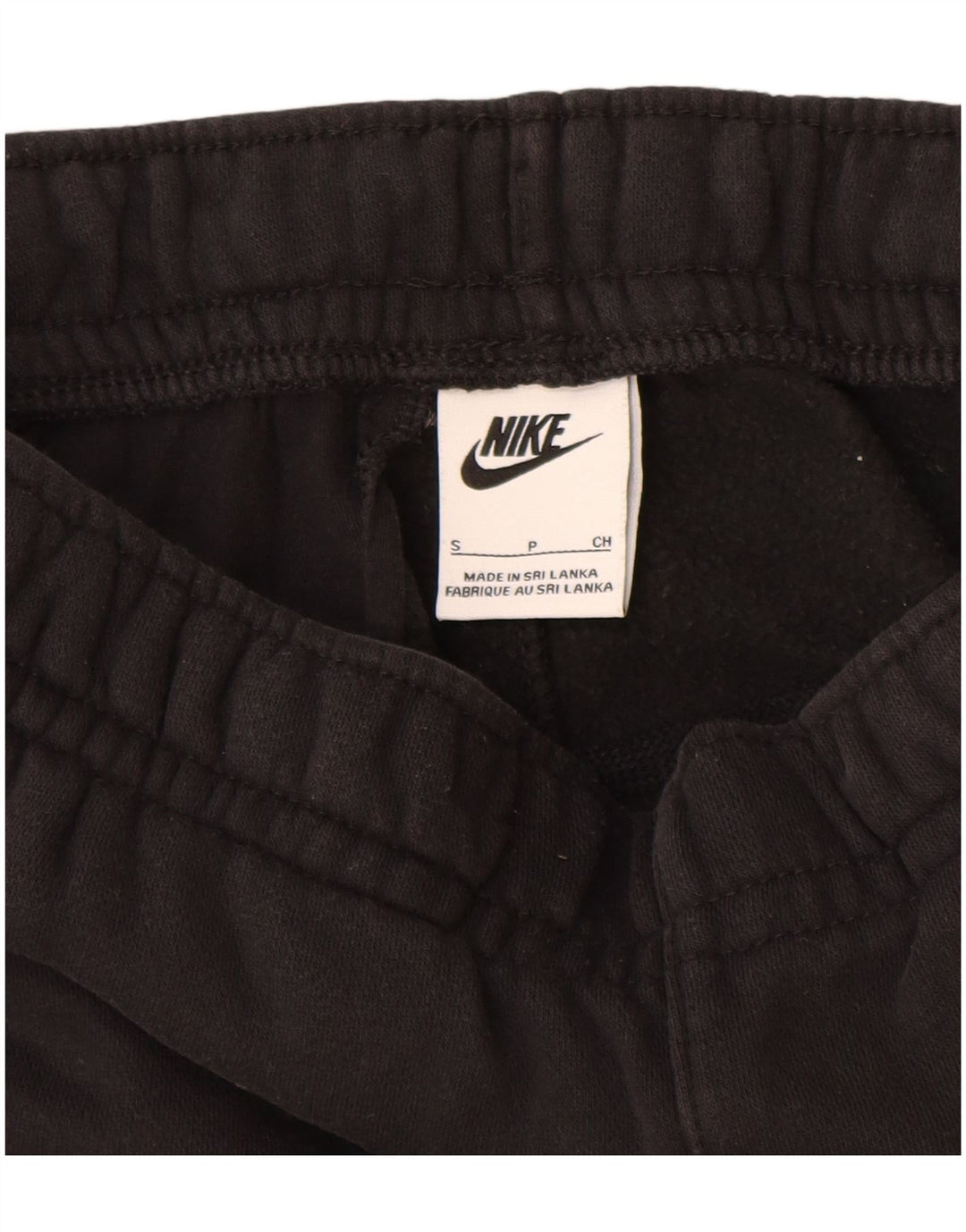 NIKE Hombre Pantalones de Chándal Joggers Small Negro Algodón