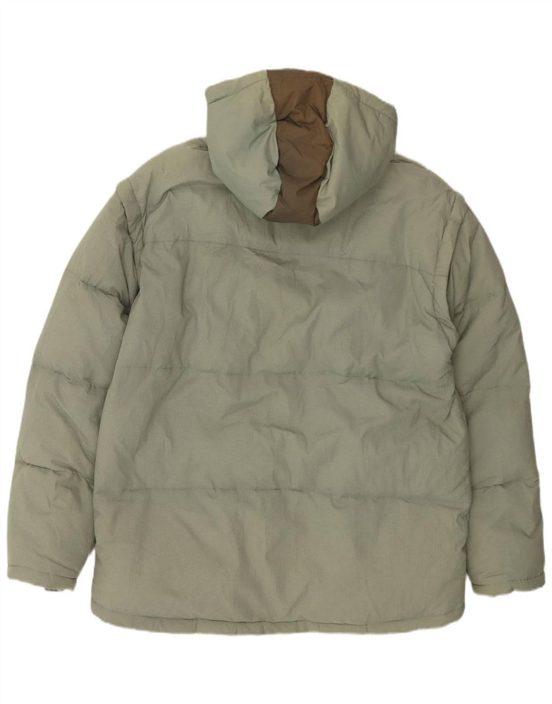 Fila Chaqueta acolchada con capucha para hombre UK 44 2XL Poliamida verde