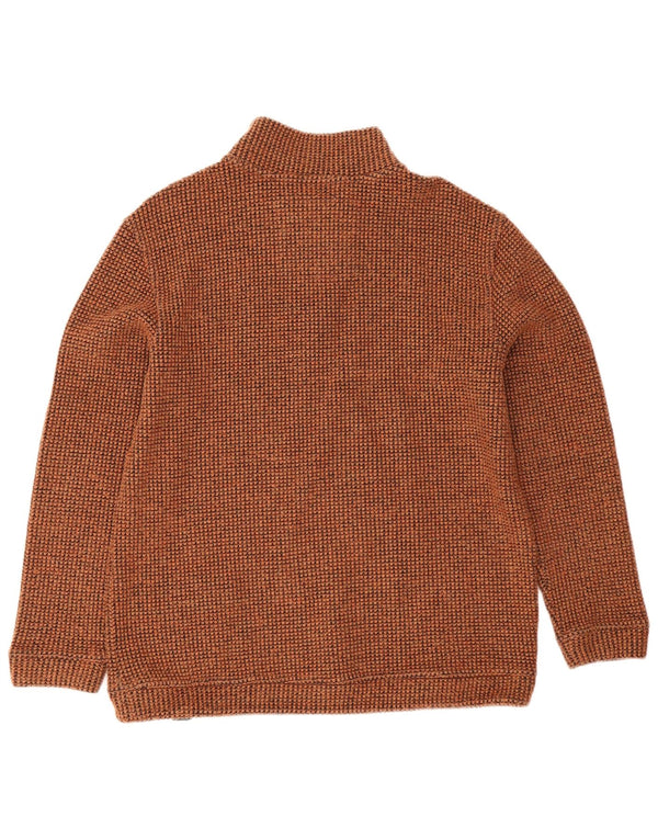 Weird Fish - Sudadera con cremallera para hombre, color marrón medio, acrílico