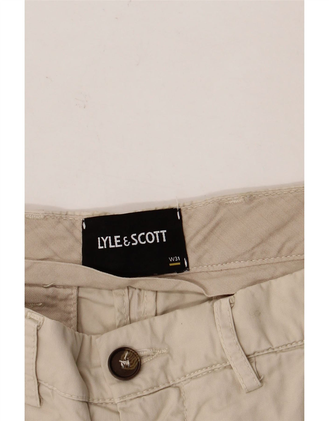 Pantalones cortos chinos Lyle & Scott para hombre W31 Beige medio