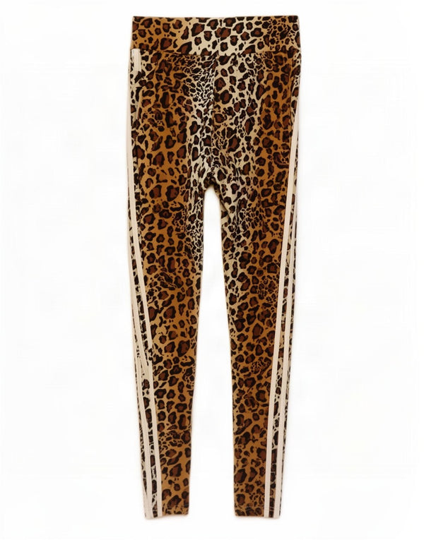 Adidas Leggings para mujer Reino Unido 12 Algodón con estampado animal marrón medio