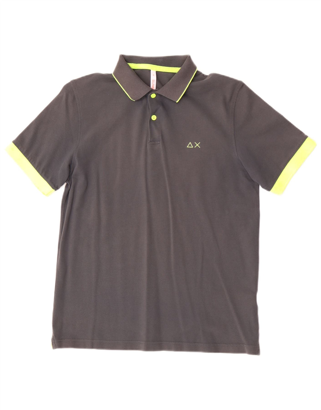 Polo Sun68 Hombre Algodón Gris Medio