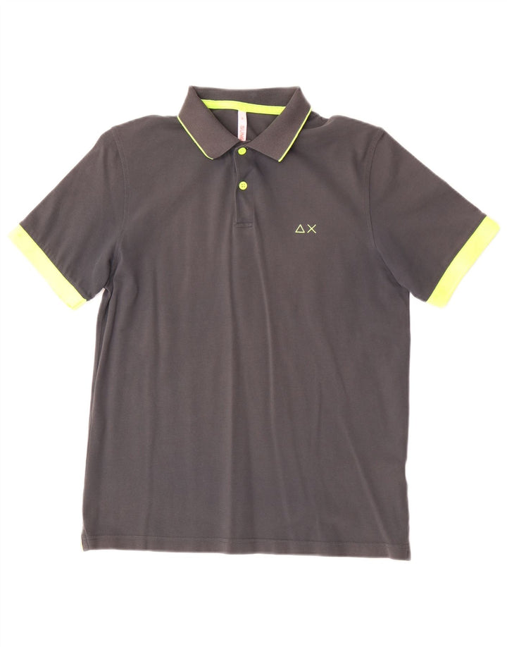 Polo Sun68 Hombre Algodón Gris Medio