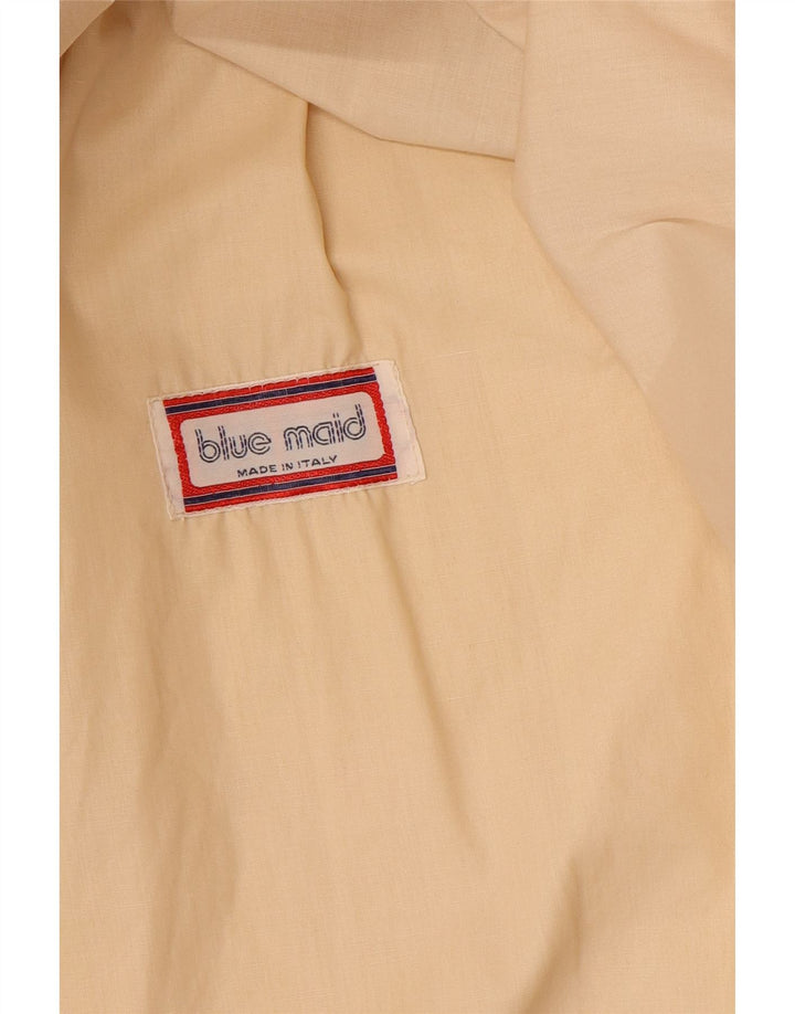 Vintage mujer abrigo Reino Unido 14 Medio Beige