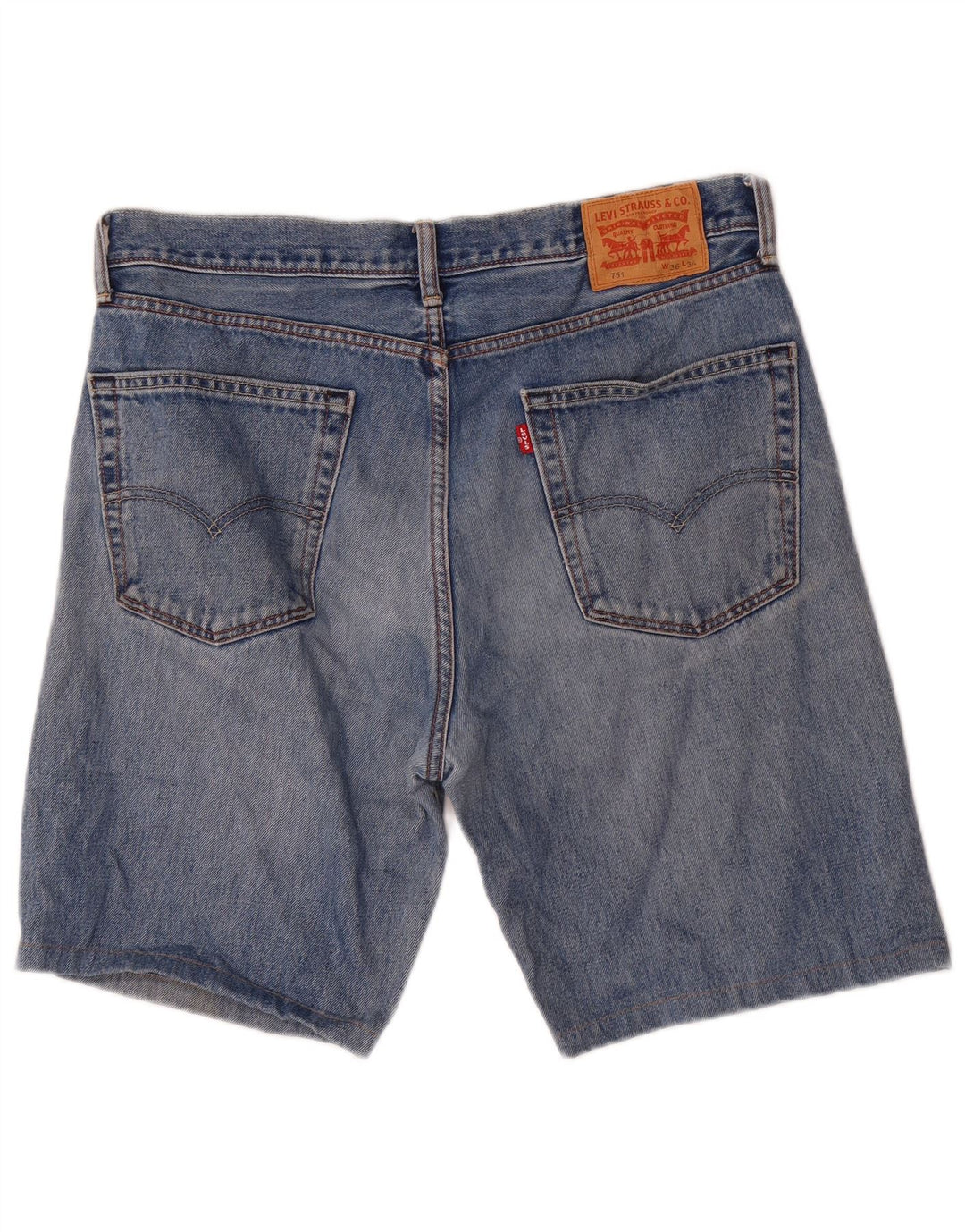 Levi's Mens 751 pantalones cortos de mezclilla W36 algodón azul grande