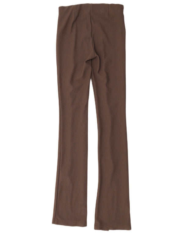 Zara Mujer Pantalones Casuales Acampanados XS W24 L34 Gris