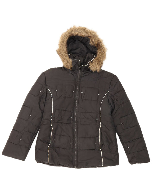 Columbia Chaqueta Acolchada con Capucha Vertex para Mujer UK 4 XS Negro