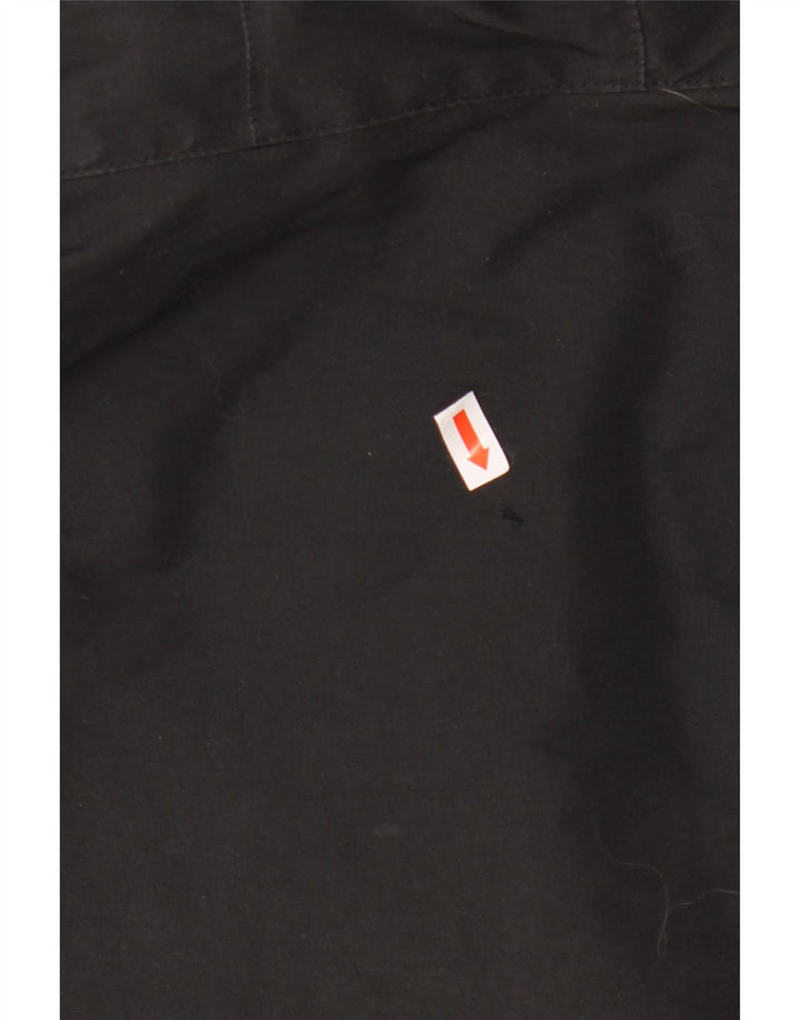 Jack Wolfskin Chaqueta cortavientos con capucha para hombre UK 48 2XL Poliéster negro