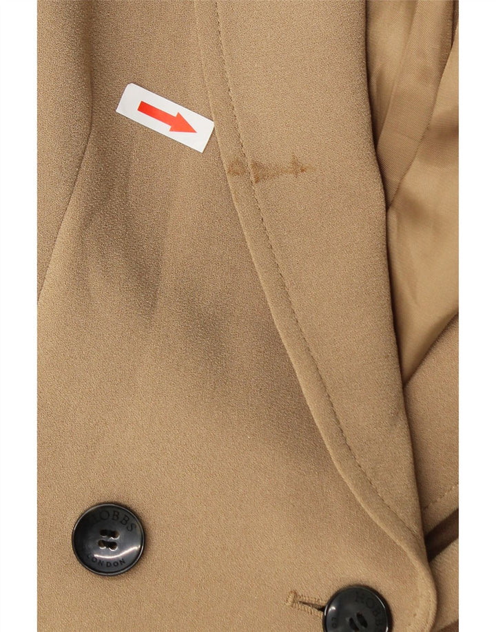 Hobbs Chaqueta tipo blazer con doble botonadura para mujer Reino Unido 10 Small Triacetato beige