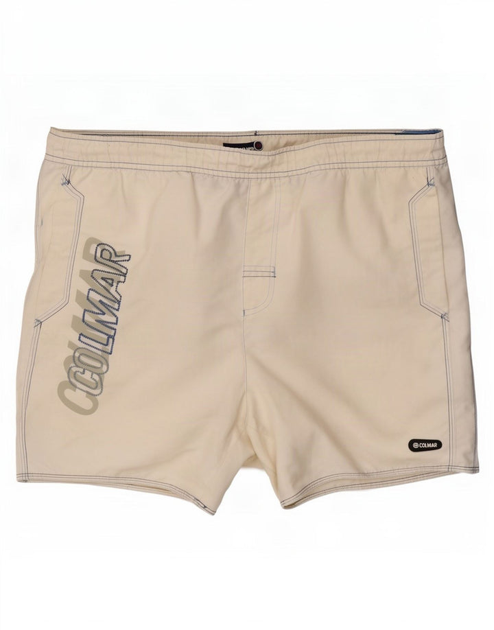 Colmar Bañador Gráfico Hombre IT 52 Grande Poliéster Blanco