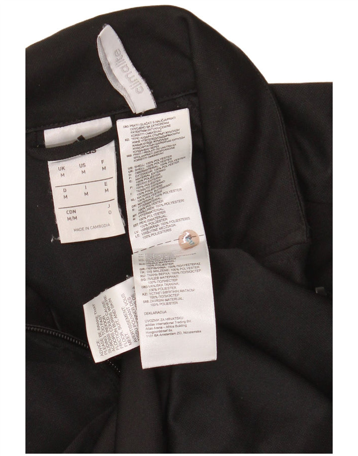 ADIDAS Mens Climalite Chándal Top Chaqueta Mediano Negro Poliéster