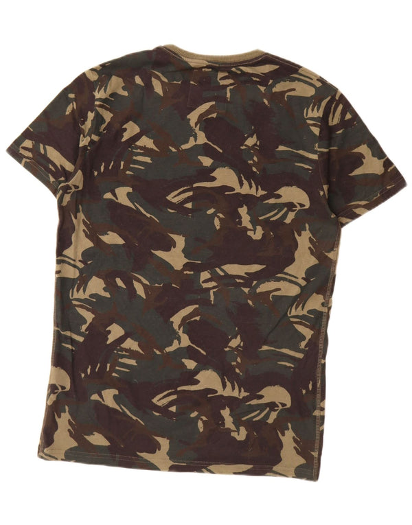 Superdry Camiseta Gráfica De Algodón De Camuflaje Caqui Pequeño Para Hombre