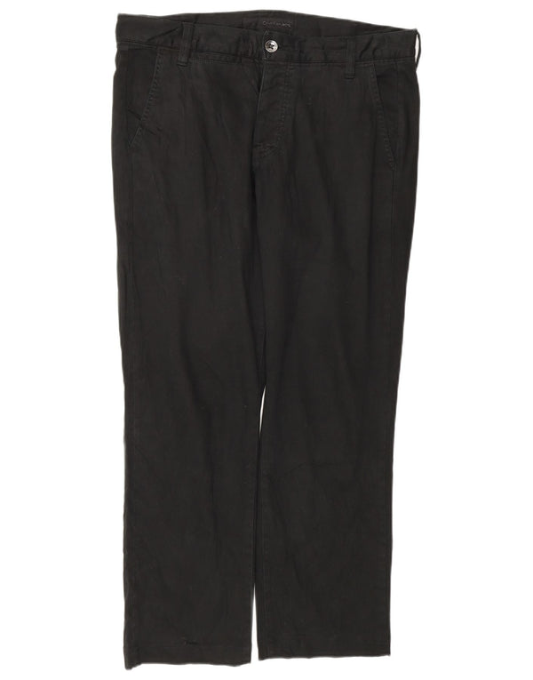 Pantalones chinos rectos Calvin Klein para mujer W32 L26 Negro