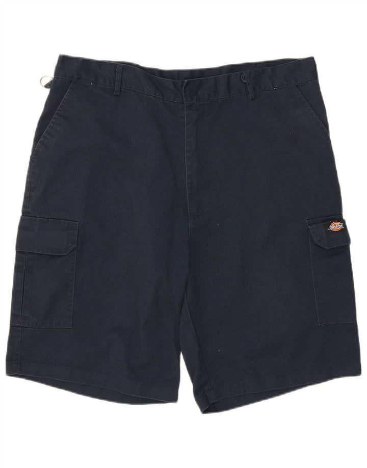 Dickies Pantalones cortos cargo para hombre W38 XL Poliéster azul marino