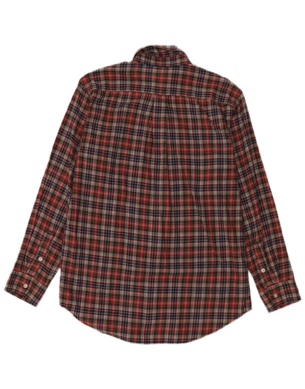 Ralph Lauren Camisa de franela para niño 15-16 años XL Algodón a cuadros rojos