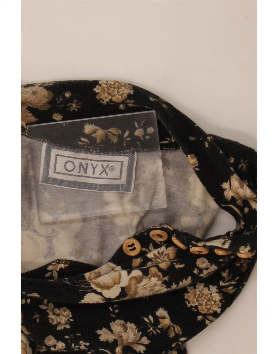 ONYX Body sin mangas para mujer UK 8 Small Black Floral