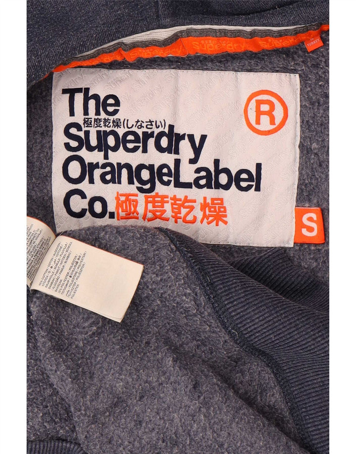 Superdry Hombre Sudadera Con Capucha Y Cremallera Pequeño Algodón Azul