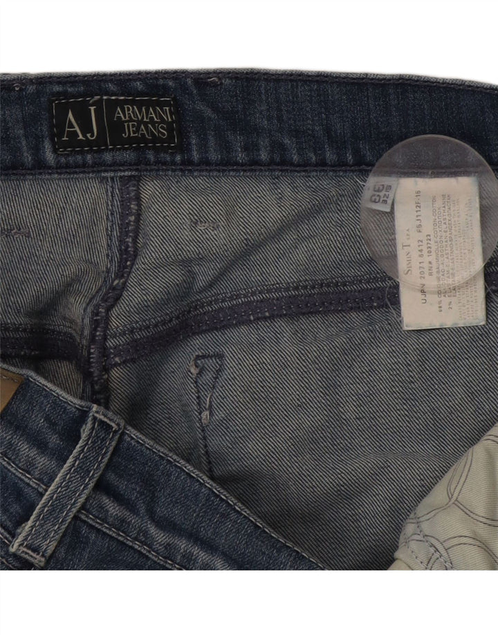 Vaqueros Armani Hombre Rectos W33 L35 Algodón Azul