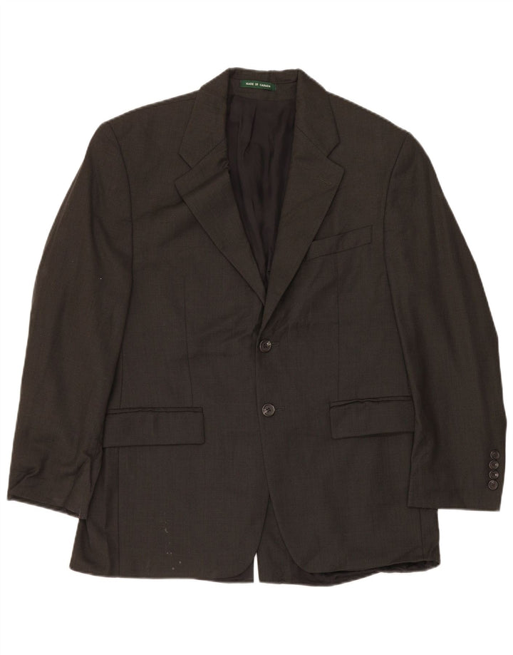 Ralph Lauren Chaqueta tipo blazer de 2 botones para hombre IT 56 2XL Lana negra