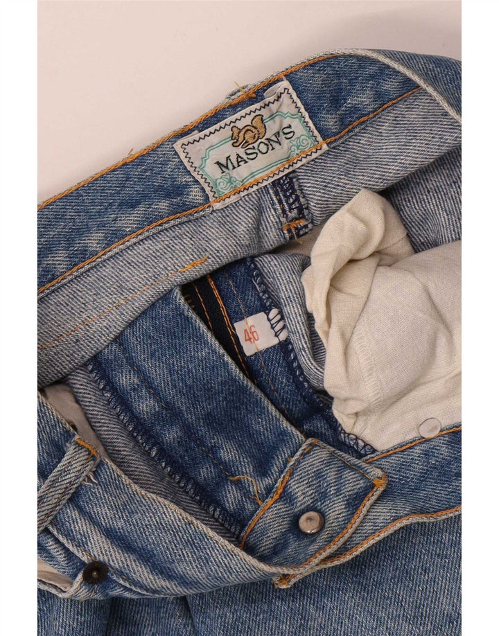 Mason's Jeans cónicos para mujer IT 46 Large W30 L31 Azul