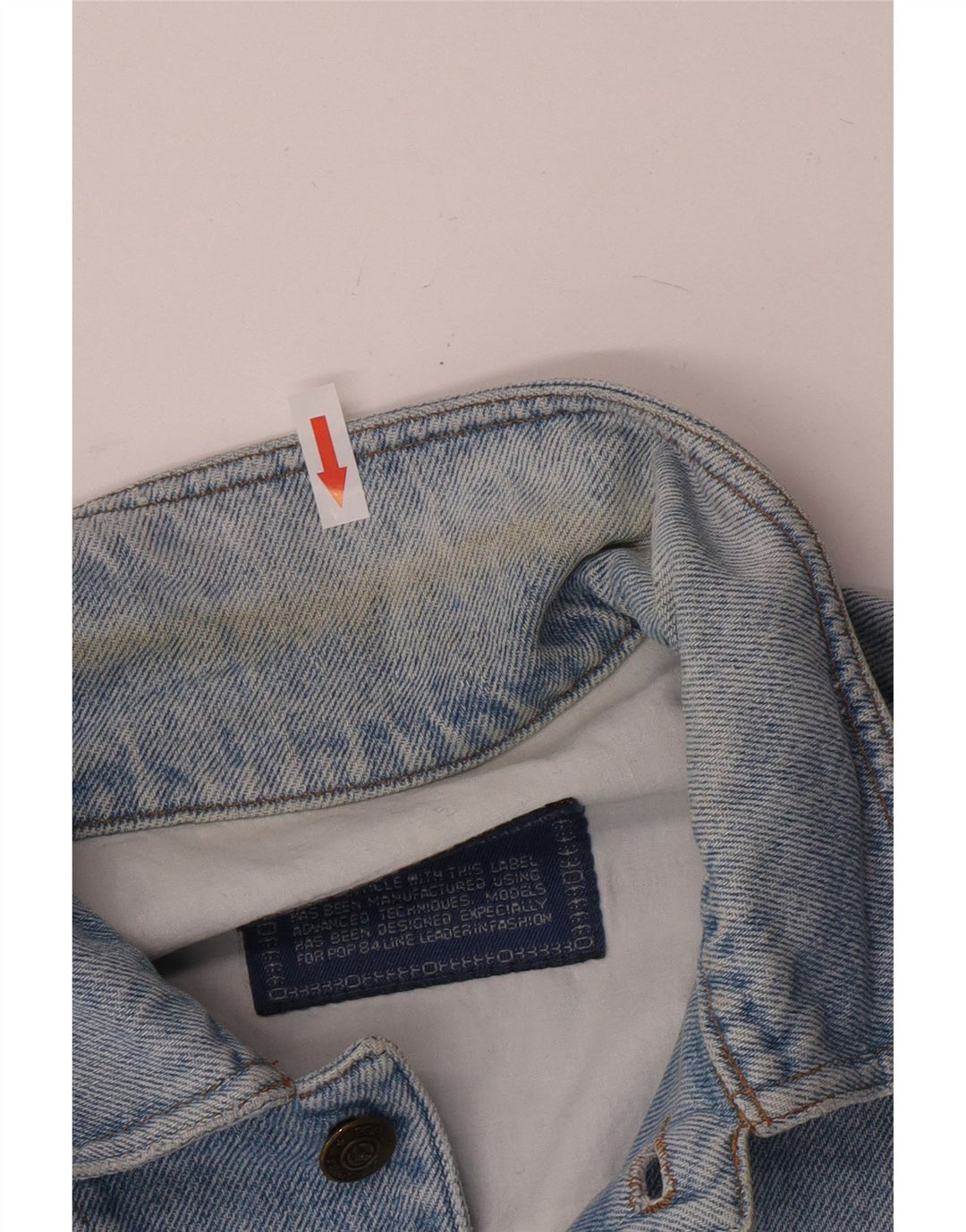 POP 84 Chaqueta vaquera para hombre UK 40 Large Azul