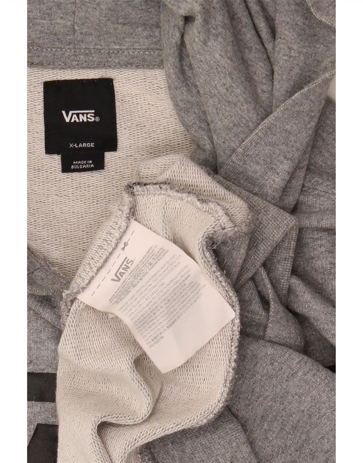 VANS Sudadera con capucha gráfica para mujer UK 40 XL Algodón gris