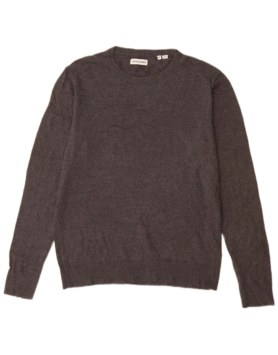 Jersey Jack & Jones Hombre con Cuello Redondo de Algodón Gris Medio