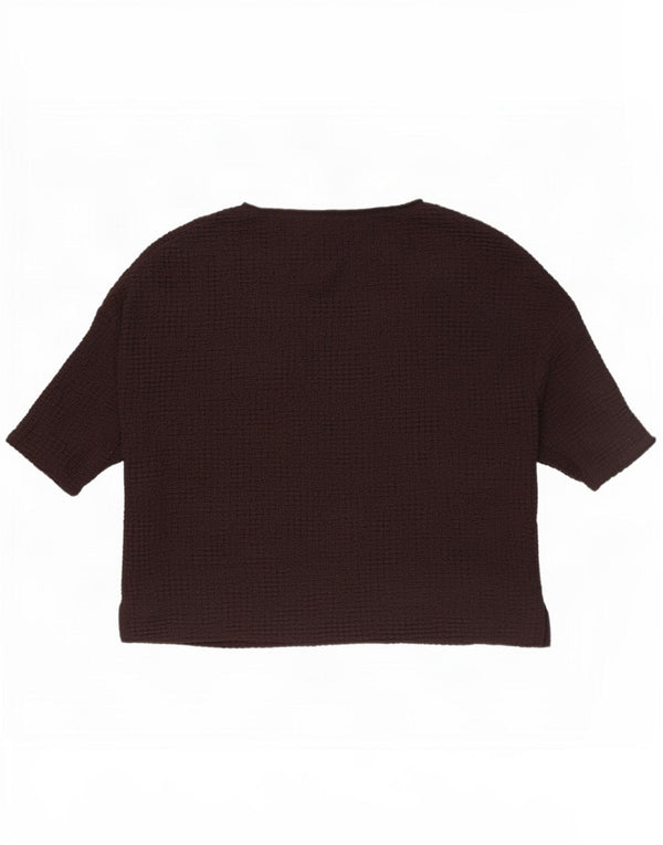 Marks & Spencer Blusa para Mujer Top UK 22 3XL Marrón Poliéster