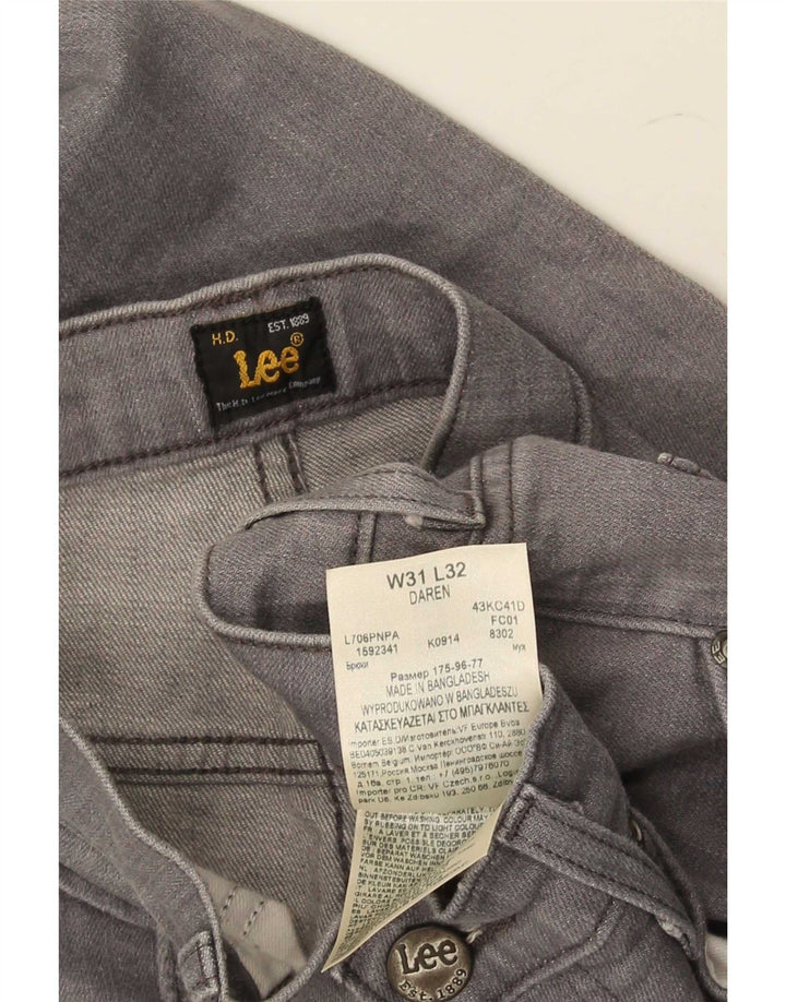 Lee Vaqueros Rectos Daren para Hombre W31 L32 Algodón Gris