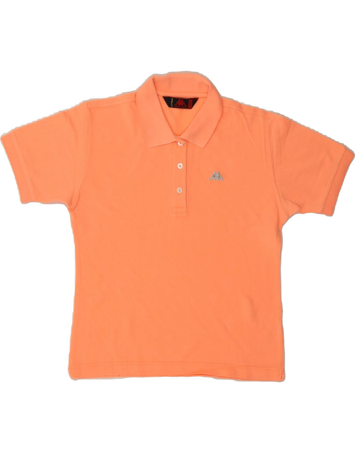 KAPPA Womens Polo Shirt UK 16 Large Orange Vintage Kappa and Second-Hand Kappa from Messina Hembry 