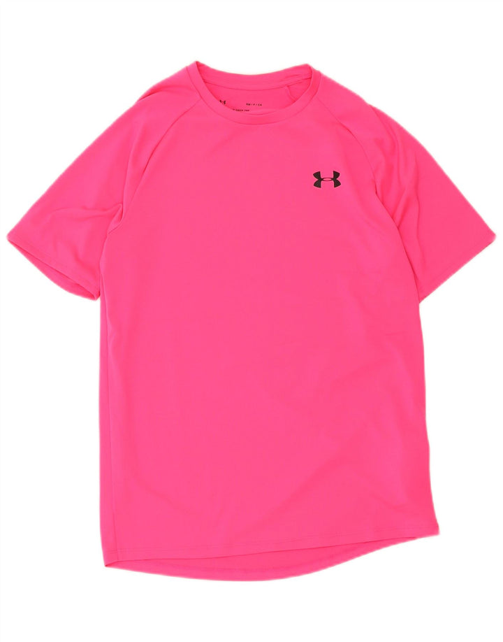Camiseta Under Armour Hombre Top Small Rosa Poliéster