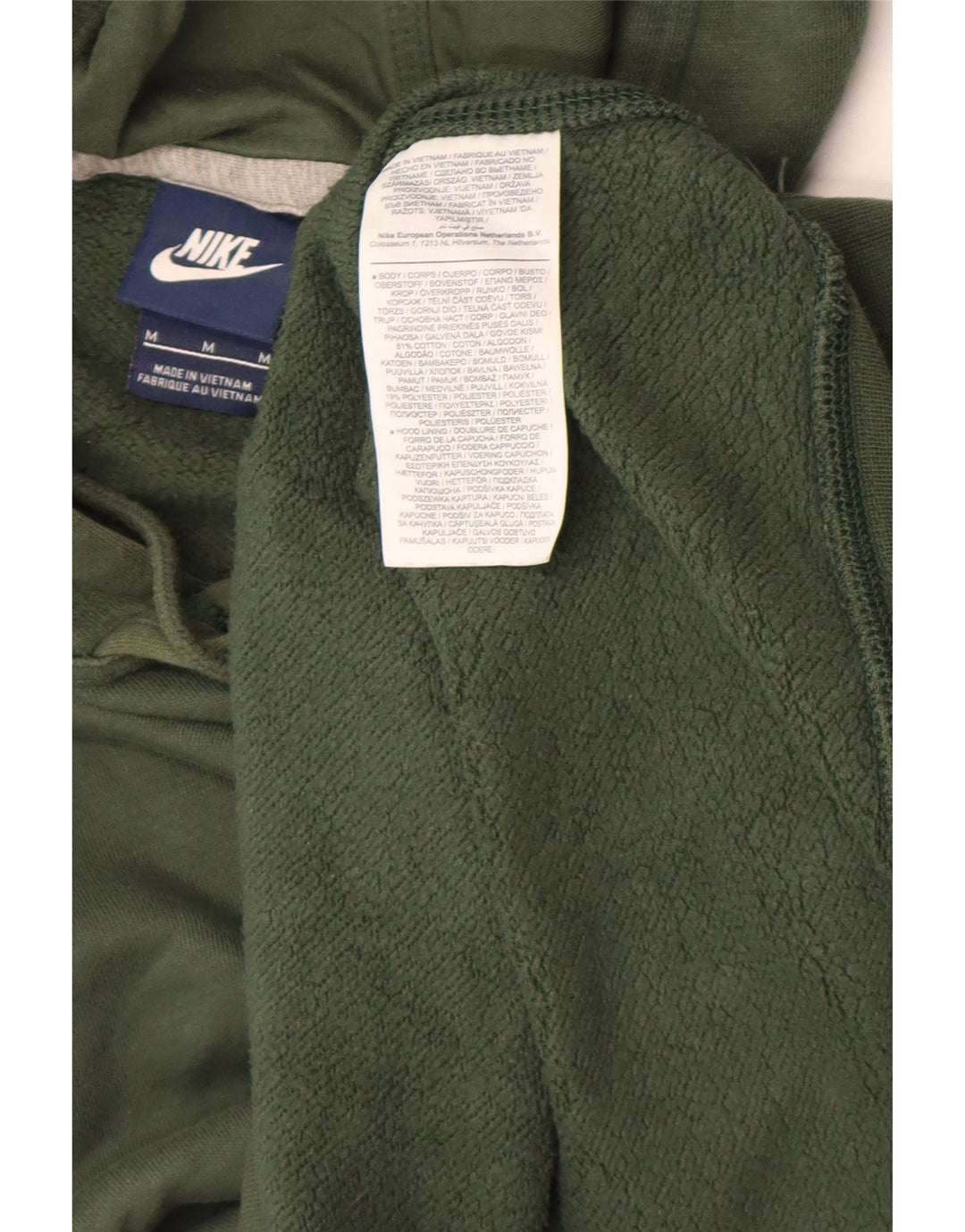 Sudadera con capucha Nike para hombre - Jersey de algodón verde medio