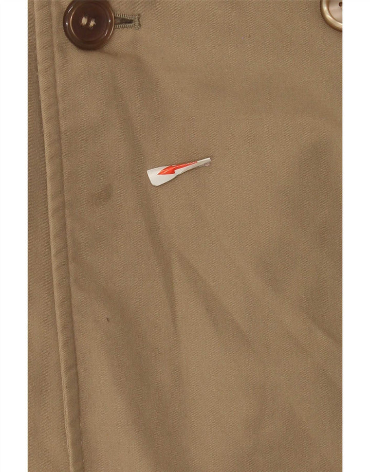 Vintage hombres gabardina Reino Unido 36 pequeño beige clásico