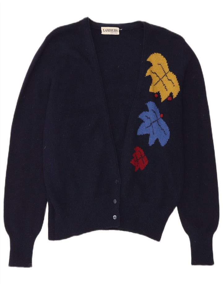 Lambers Cárdigan para mujer IT 46 grande azul marino floral