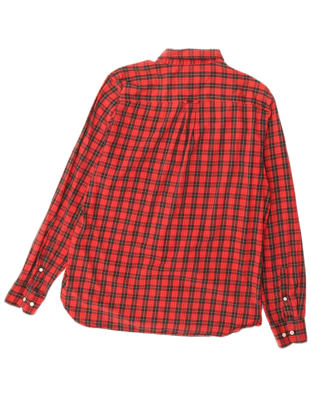 Superdry Camisa De Franela De Algodón Con Cuadros Rojos Grandes