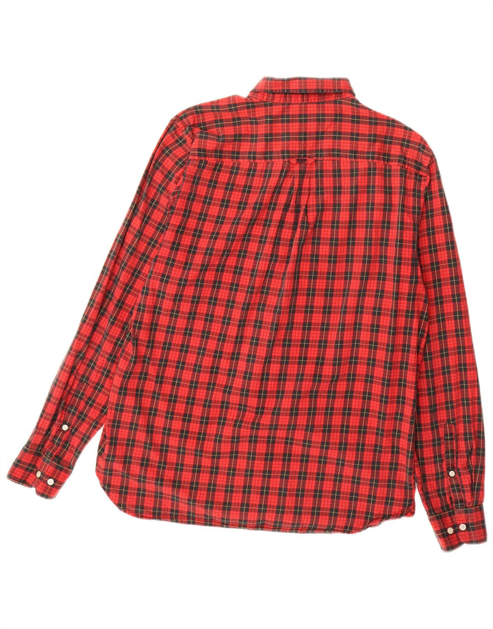 Superdry Camisa De Franela De Algodón Con Cuadros Rojos Grandes