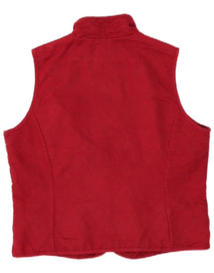Columbia Chaleco acolchado para mujer UK 46 Grande Poliéster rojo