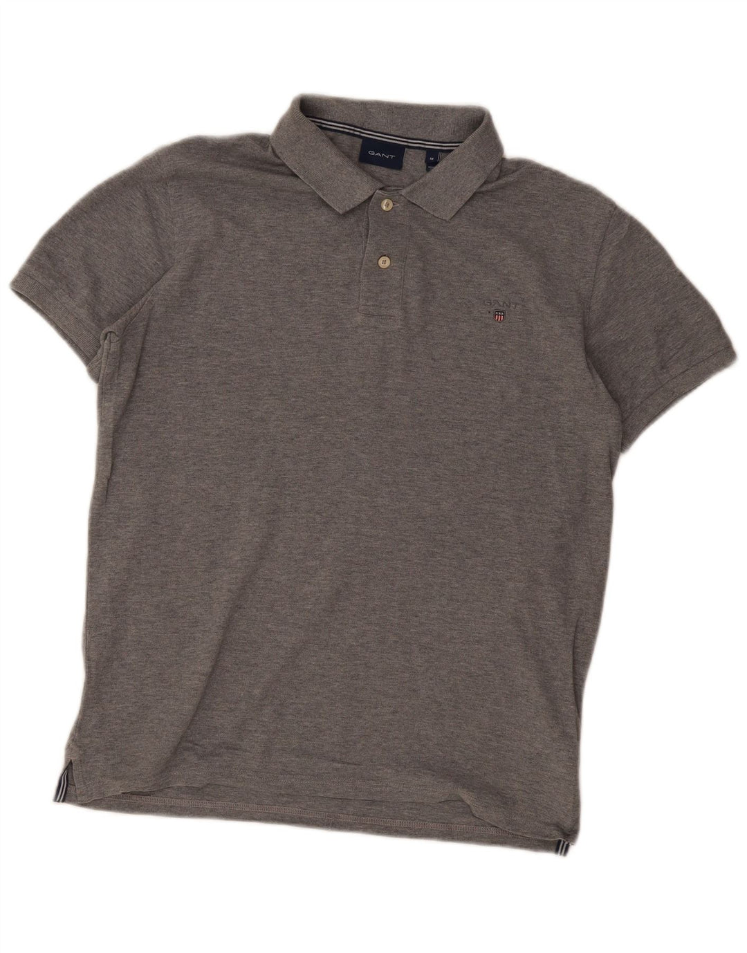 Gant Polo Hombre Gris Medio Algodón