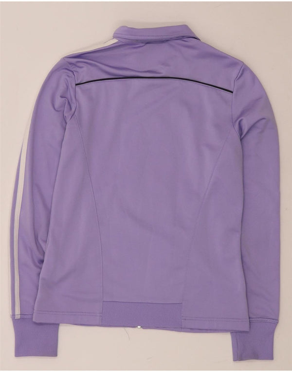 ADIDAS Chaqueta superior de chándal para mujer Reino Unido 12 Poliéster morado mediano