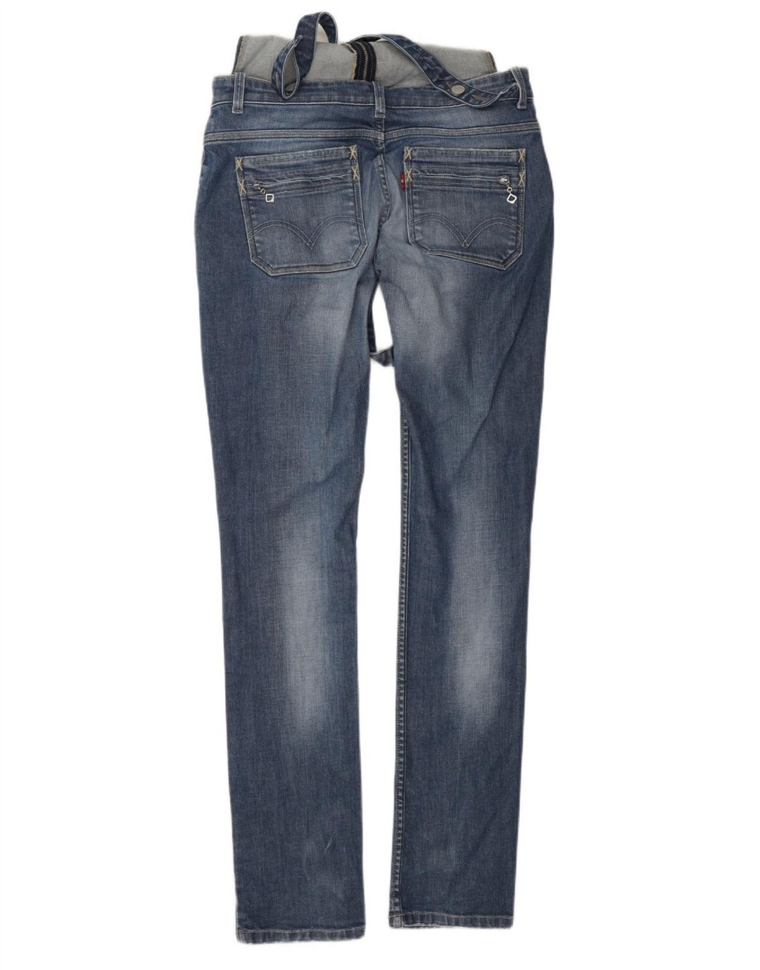 Vaqueros Levi's Mujer Peto Slim W29 L34 Algodón Azul