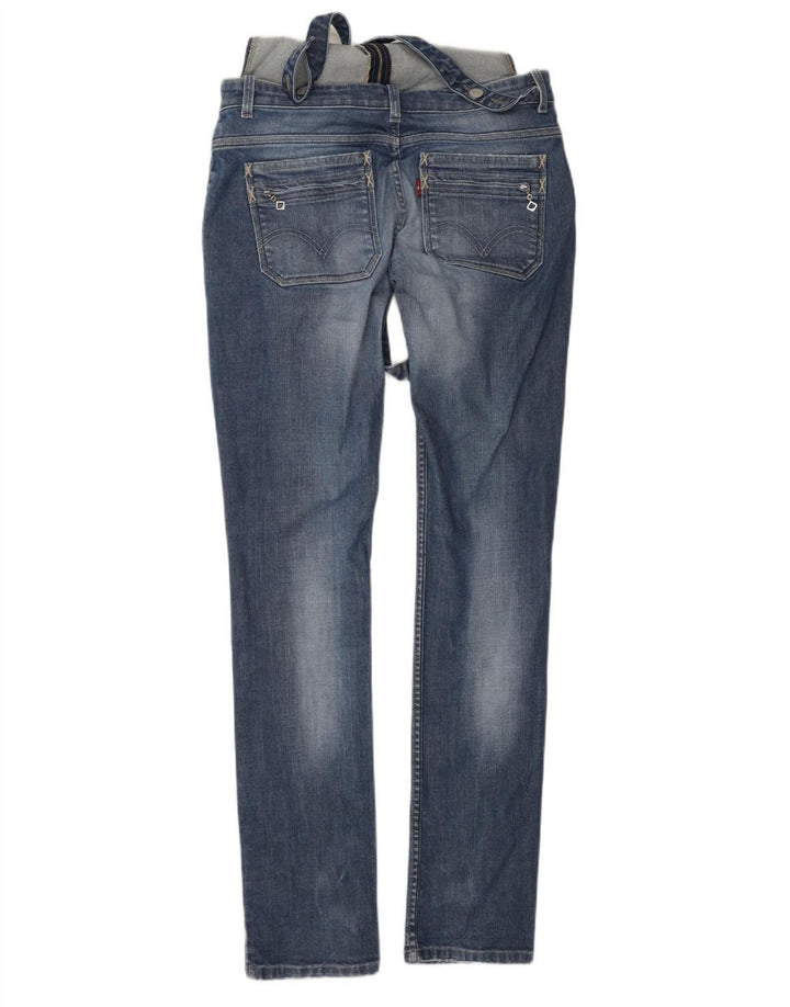 Vaqueros Levi's Mujer Peto Slim W29 L34 Algodón Azul