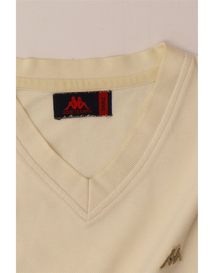 Kappa Hombre Camiseta Top Small Off White