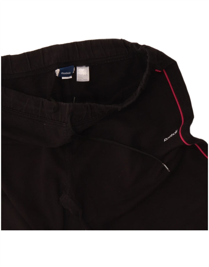 REEBOK Pantalones de chándal para mujer UK 44 Large Poliéster negro