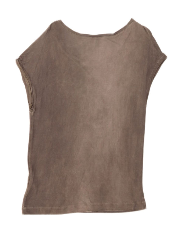 Marella Camiseta para mujer Top UK 44 Viscosa gris medio