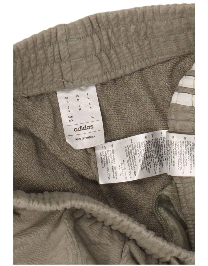 Pantalones Cortos Deportivos Adidas Hombre Algodón Caqui Medio