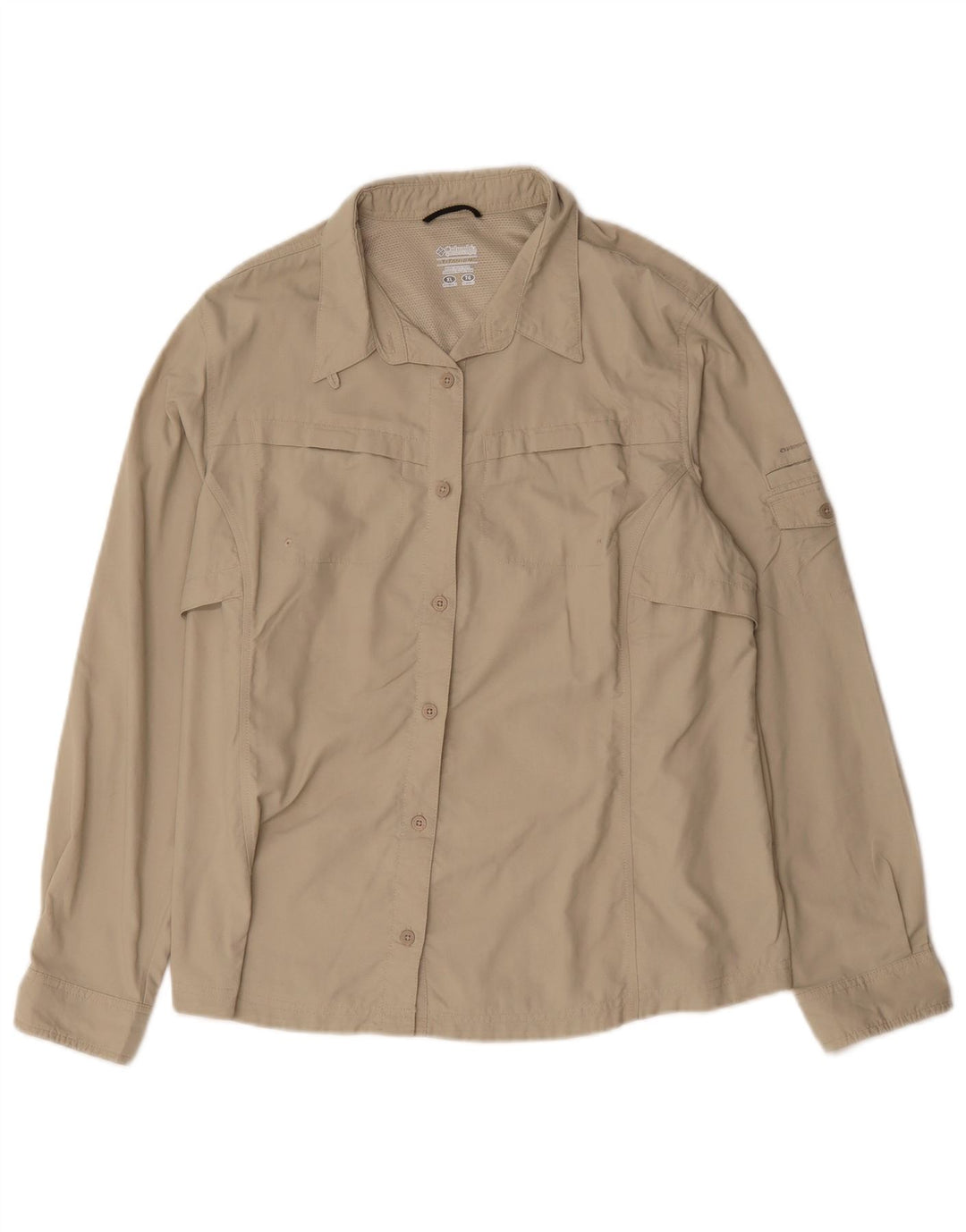 Camisa Columbia Hombre XL Nylon Beige