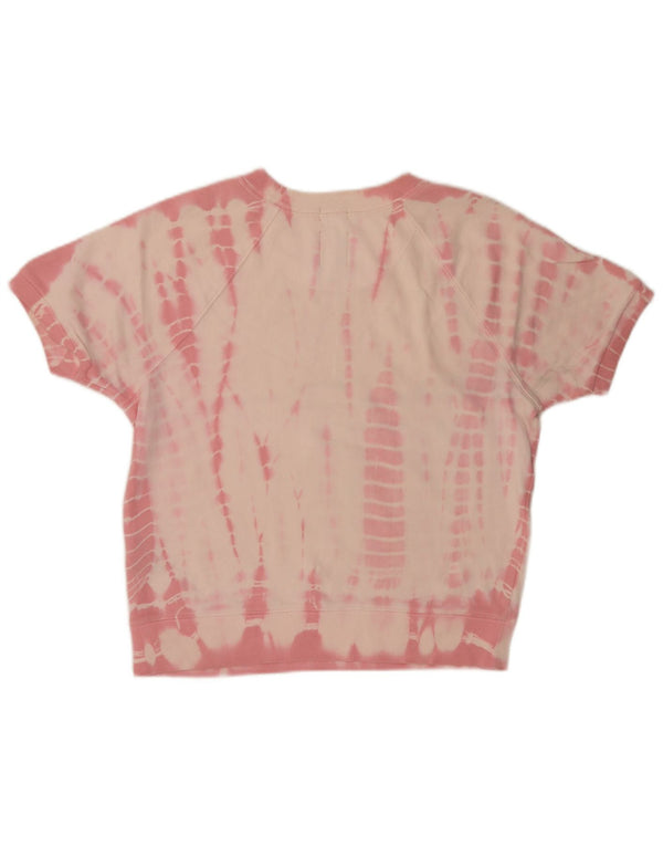 Gap Sudadera de Manga Corta para Mujer Jumper UK 10 Small Pink Tie Dye