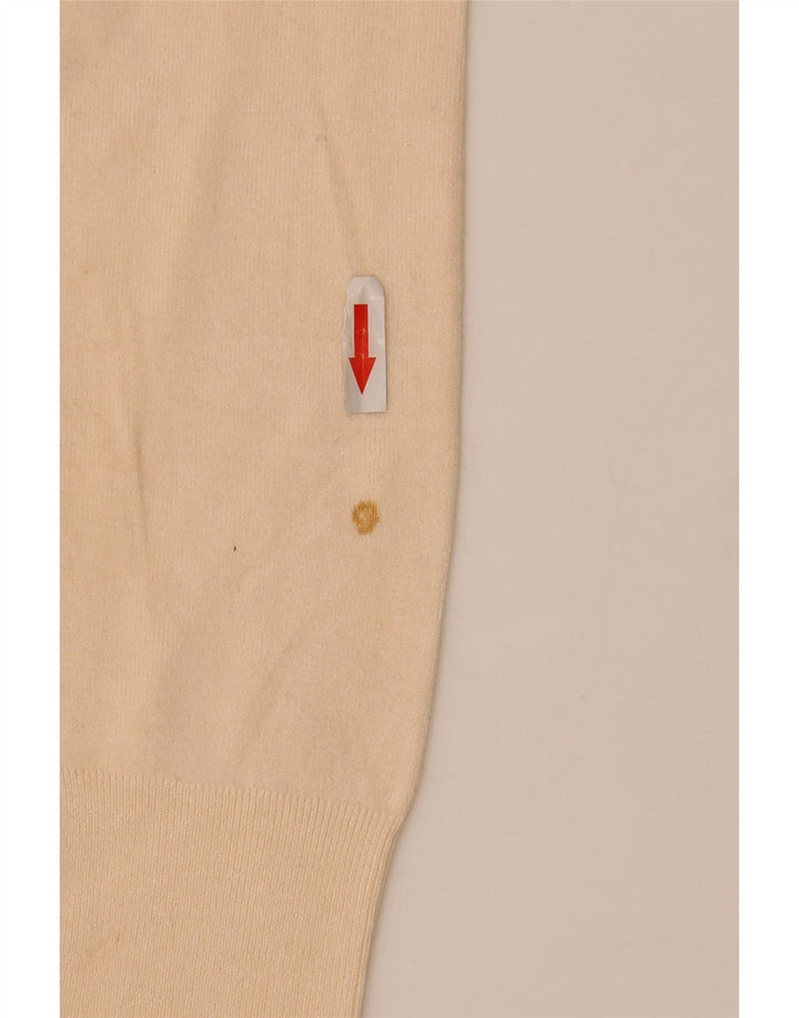 Zara - Jersey con cuello redondo para mujer, talla 40, color blanco roto