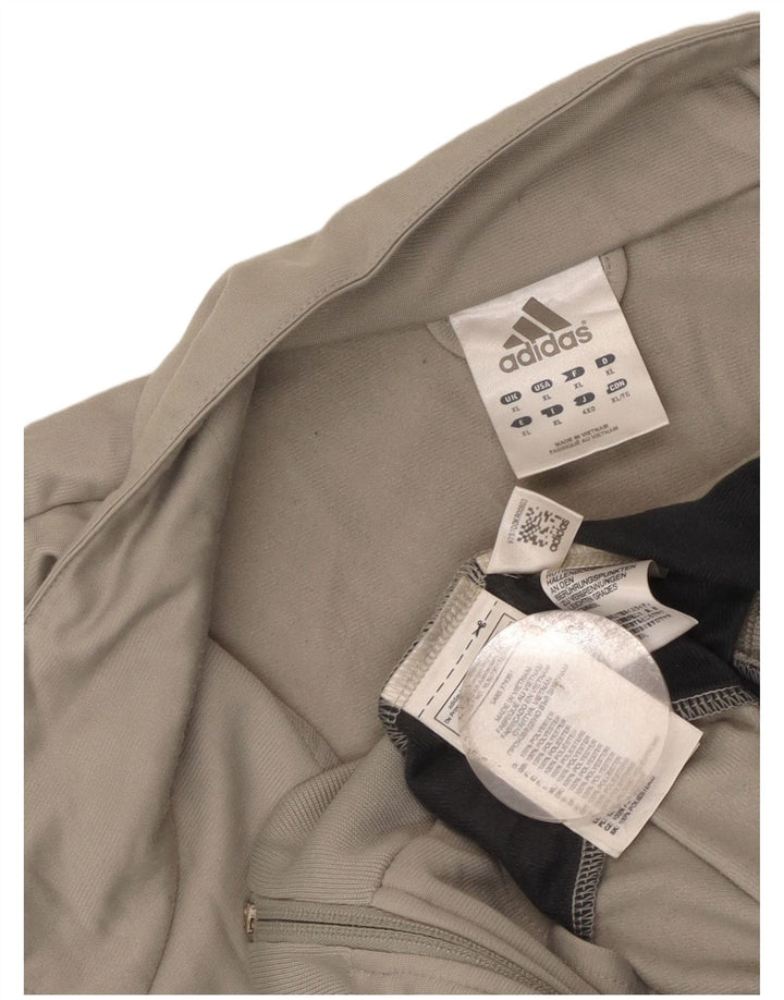 Adidas Hombre Chándal Top Jacket XL Gris Colorblock Poliéster